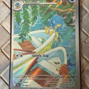 Pokemon Simipour Card with Blue and Yellow Design